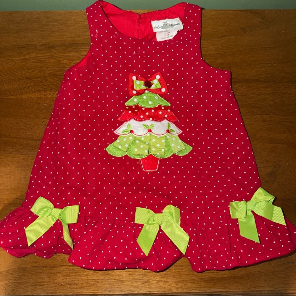 Rare Editions Christmas Dress - 24months